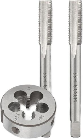 1SET اليد اليمنى Mertic الحنفية يموت M1-M11 HSS تستخدم لأداة الآلة أدوات التنصت على الخيط الداخلي والخارجي وإصلاحها (M4.5X0.5) in Kuwait