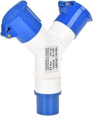 IP44 Three-Way Waterproof Industrial Aviation Plug and Socket Y-Type 1 Input to 3 3P 4P 5P 16A 32A 220V 380V(3P 16A 1to2) in Kuwait