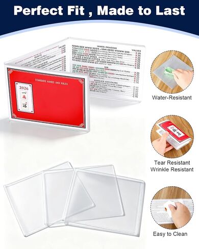 Mahjong Cards 2026 *4, Mahjong Card Sleeve *4, Mahjong Line Reader *4 in Kuwait