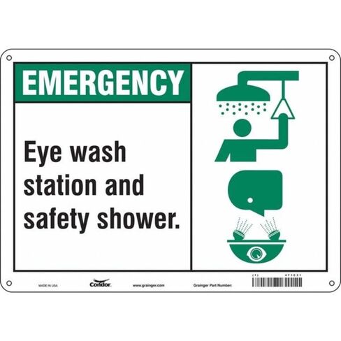 Safety Sign,14" W x 10" H,0.032" Thick in Kuwait