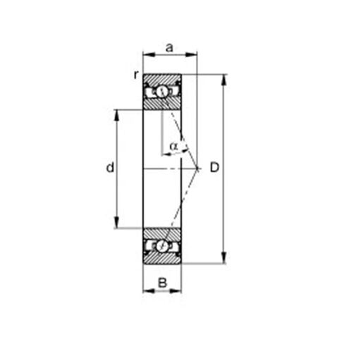 1PCS 15mm 7002AC P5 15x32x9 Spindle Angular Contact Ball Bearings 7002AC ABEC-5 25 Degree Contact Angle in Kuwait