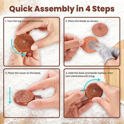 Bread Lame Dough Scoring Tool, Professional Sourdough Scoring Tool with 5 Blades, Storage Pouch & Finger Sleeves in Kuwait
