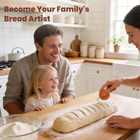 Bread Lame Dough Scoring Tool, Professional Sourdough Scoring Tool with 5 Blades, Storage Pouch & Finger Sleeves in Kuwait