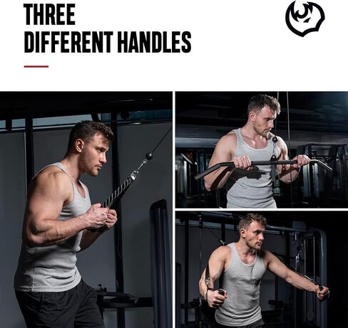 نظام بكرة FitBeast لصالة الألعاب الرياضية وأشرطة الكاحل ومقابض صالة الألعاب الرياضية - نظام بكرة وزن الكابل لصالة الألعاب الرياضية LAT المنسدلة، وحزام الكاحل لآلات تمرين الكابل in Kuwait