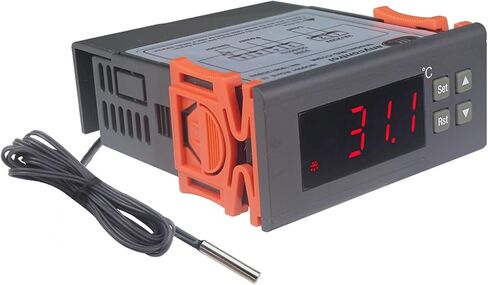 Thermostat Temperature Controller RC-113M 220V 2A with Sensor for Incubater Heating Enquipment in Kuwait