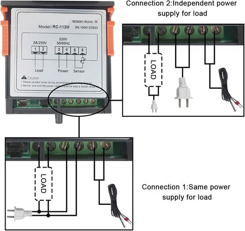 Thermostat Temperature Controller RC-113M 220V 2A with Sensor for Incubater Heating Enquipment in Kuwait