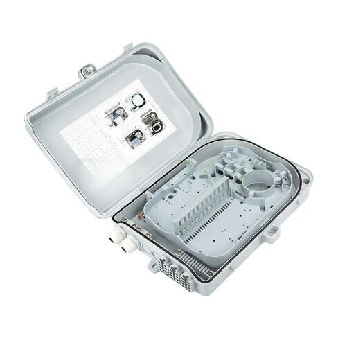 FTTH Optical Fiber Distribution Box, 24 core Optical, Pigtail Flange, CATV wall-Mounted SC, Large end 1x16 DIY(SC UPC) in Saudi Arabia