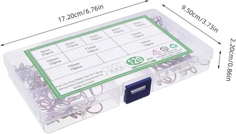 iplusmile 120 قطعة من مشابك خرطوم الربيع المطلية بالزنك، مشابك أنابيب معدنية لخراطيم المياه والوقود ومشابك السباكة الصناعية in Kuwait