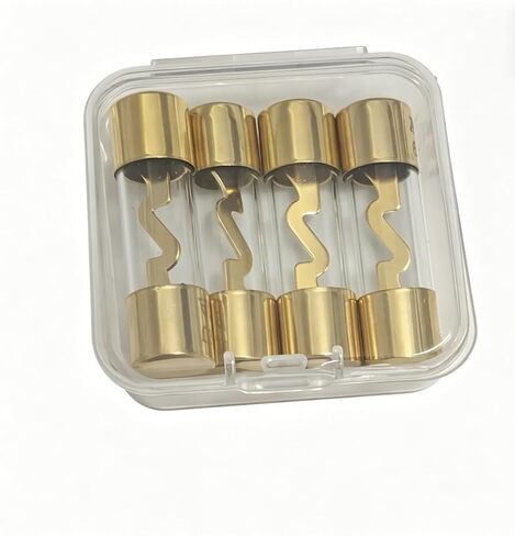 30A AGU، AGU Fuse 30A، أغطية نحاسية مطلية بالذهب، حماية دائرة أنبوبية شفافة للسيارات والأجهزة المنزلية والإلكترونية (4 عبوات) in Kuwait