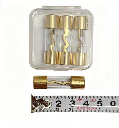 30A AGU، AGU Fuse 30A، أغطية نحاسية مطلية بالذهب، حماية دائرة أنبوبية شفافة للسيارات والأجهزة المنزلية والإلكترونية (4 عبوات) in Kuwait
