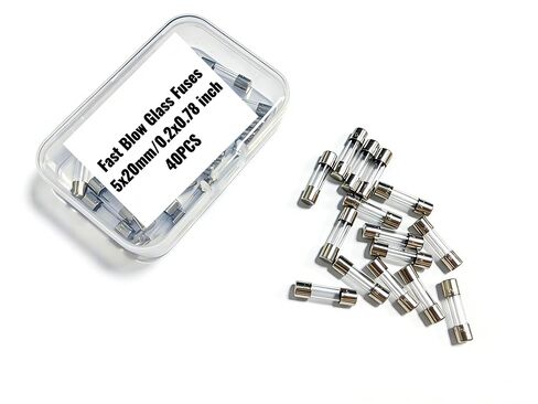 6A Fast Blow Fuse,F6A Glass Fuses,F6A 250V,5 x 20MM,0.2" x 0.78" Fast Blow Fuse,(40pcs) in Kuwait