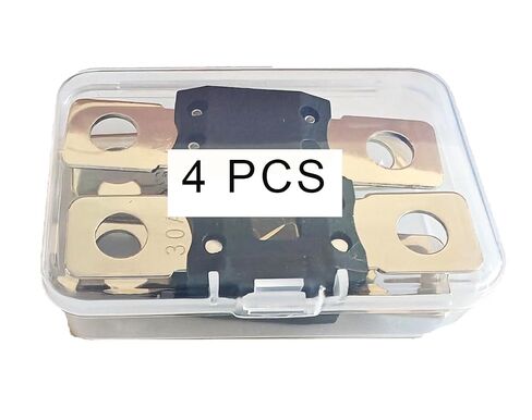 60A ANM، 60A 32V، 60AMG Fuse، 60Amp، 60ANM، مسمار صمامات عالي التيار متوافق مع السيارات والشاحنات ومركبات البناء والحافلات والقوافل (4 قطع) in Kuwait