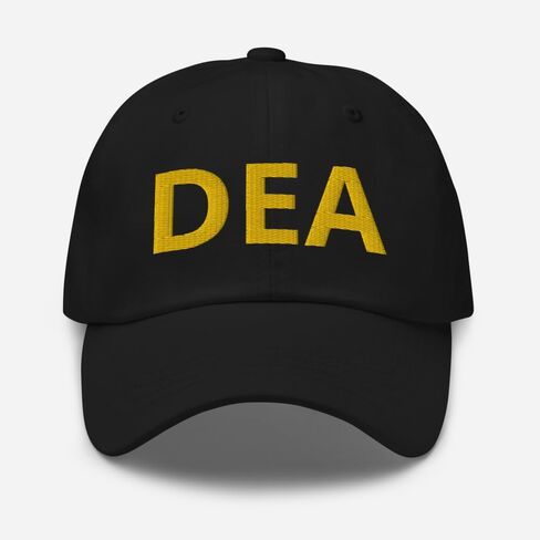 DEA HAT - وكيل إنفاذ القانون المطرز بغطاء أسود للجنسين للجنسين in Kuwait