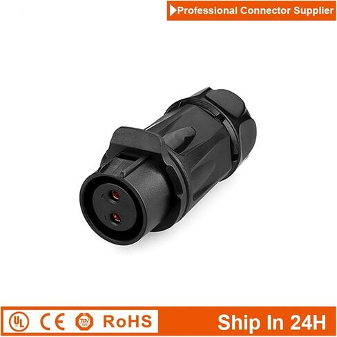 LP20 Plastic 2 3 4Pin M20 Aviation Electrical Male Plug Female Socket Wire Joint Welding Connector for Automation Industry(2pin Plug Set 2) in Kuwait
