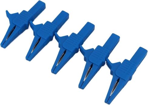 5Pcs Insulated Safety 83mm Large Clip Test Probe With 4mm Banana Jack 1000V 32A(5Pcs Black) in Saudi Arabia