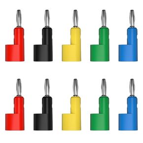 10PCS 4MM Stackable Banana Plug Terminal Binding Post Electrical Component DIY Tools 5 Colors(5red5black) in Saudi Arabia
