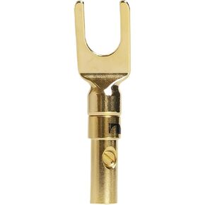 Solderless Copper Alloy Y/U Type Spade Connectors for Speaker Amplifier Binding Posts(DVP02LC-SL,20 PCS) in Saudi Arabia