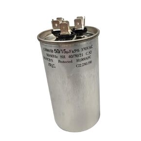 CBB65B Dual Run Capacitor 370VAC 370V AC 50/15uF 50+15uF 50+15 uF MFD SH C.S2 40/70/21 2+3+4PIN 55x100mm UL Listed in Saudi Arabia