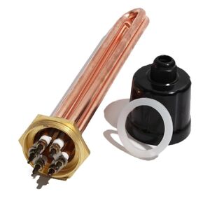 1 قطعة DN32 (حوالي 41 مللي متر) BSPT موضوع المرجل/معدات التقطير عنصر التدفئة 3KW4.5KW6KW9KW12KW (رمادي ، 380V_9KW290L DN32) in Kuwait