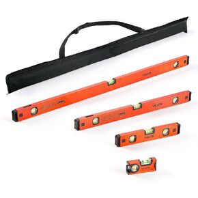VEVOR Digital Level, 48 in Length, Magnetic Electronic Level with LED Backlit Display, 360° Electronic Leveler Tool with 0°/45°/90° Bubble Vials, IP54 Rating for Construction Carpentry Home Renovation in Saudi Arabia