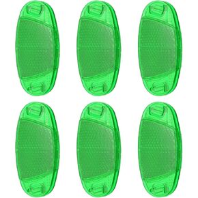 PATIKIL Bike Wheel Reflectors Plastic Oval Safety Bicycle Wheel Rim Reflective Warning Reflective for Mountain Bike Riding in Kuwait