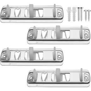 Sliding Closet Door Floor Guide for N 6560 3/4" to 1-3/8" Sliding Door Guides, Adjustable Stamped Steel Sliding Closet Door Hardware 2 Pack，White (White-2 Pack) in Kuwait