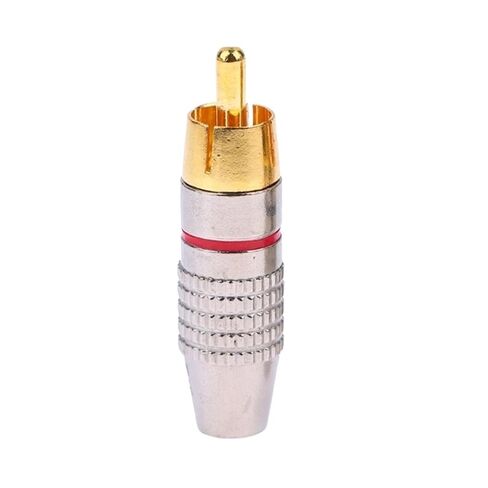 Solder-Free RCA Male Connector - Gold-Plated AV Plug for Cable & CCTV Camera Applications(DVPEN01-SL,40 PCS) in Saudi Arabia