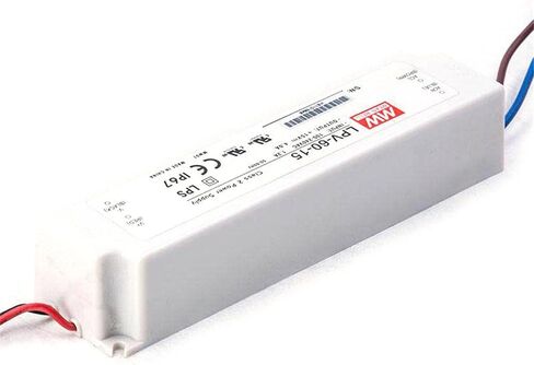 LPV-60-15 60W 15V 4A مقاوم للماء IP67 LED مزود الطاقة - مصدر طاقة ثابت الجهد قابل للتحويل لإضاءة LED الخارجية وصناديق الإضاءة الإعلانية وتزيين المناظر الطبيعية والأجهزة الإلكترونية in Kuwait