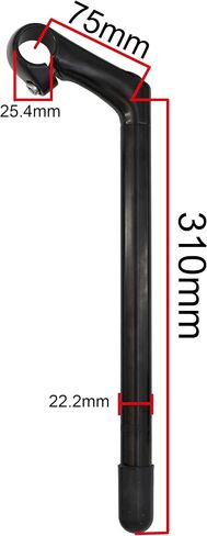 Long Quill Stem, Alloy Aluminum 75mm Bike Handlebar Stem 310 Tube Extension for MTB, Road Bike in Kuwait