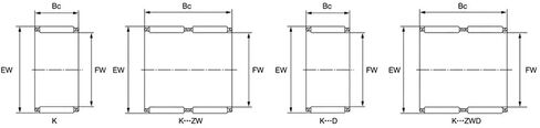 TMP1105 K24025042 محمل ذو بكرات إبرية تحمل شعاعي وتجميعات القفص محامل K240x250x42 in Kuwait