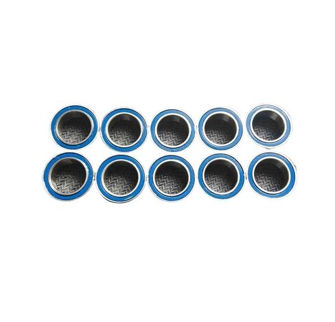 ثنائية المعدن ختم درع مايكرو الأخدود العميق تحمل 10 قطعة 686-2RS 6x13x5 مللي متر المطاط الأزرق in Kuwait