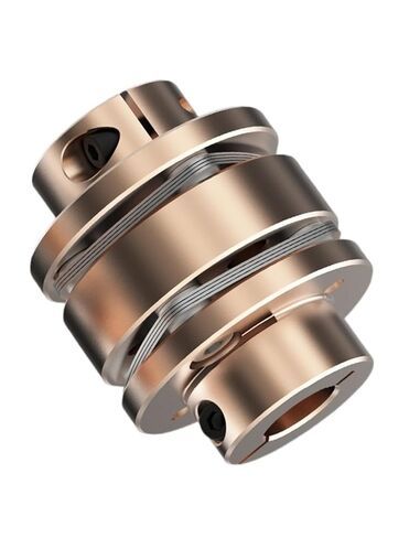 Flange Coupling LE D56L45/64 Flexible Motor Shaft Coupler Aluminium Diaphragms Universal Joint 1Pcs(LE1-B-D56L45-10X20) in Kuwait