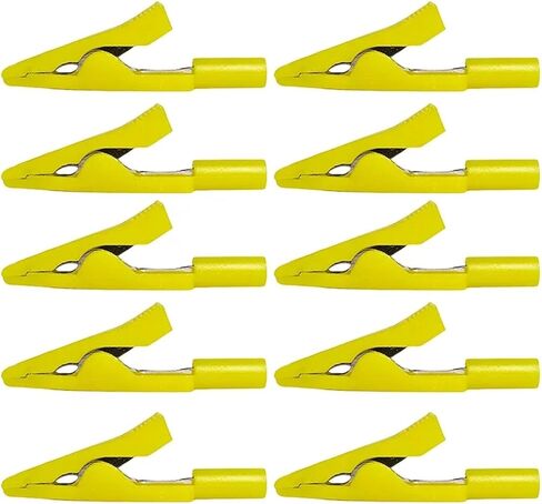 Insulated Clips with 2mm Socket and Banana Female Adapter for Meter Test Accessories(Red Black-20pcs) in Saudi Arabia