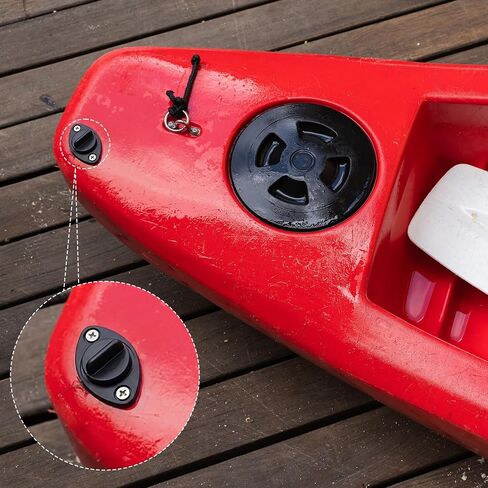 6 Set Kayak Drain Plug Kit with 12 Pcs Rivets Assortment Boat Scupper Plugs Thread Bung for Kayak Canoe Boat with Screws Hardware in Saudi Arabia
