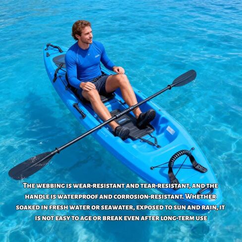2 Pack Kayak Handles, Kayak Replacement Handles, Non-Slip, Durable Rubber Grip, Heavy Duty Canoe Carrier, Suitable for Boats, Canoe Accessories, Luggage, Tether Cleats, Door Cabinet 11.42" in Saudi Arabia