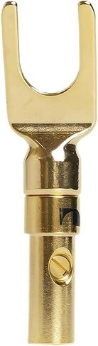 Solderless Copper Alloy Y/U Type Spade Connectors for Speaker Amplifier Binding Posts(DVP02LC-SL,20 PCS) in Saudi Arabia