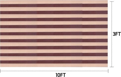 PVC Drainage Floor Mat Non Slip Floor Matting with Drain Holes (3FTX10FT) | Commercial,Heavy Duty, Wet Area Water Drain,Beige and Brown,for Bathroom Garage Swimming Pool Backyard Kitchen in Saudi Arabia