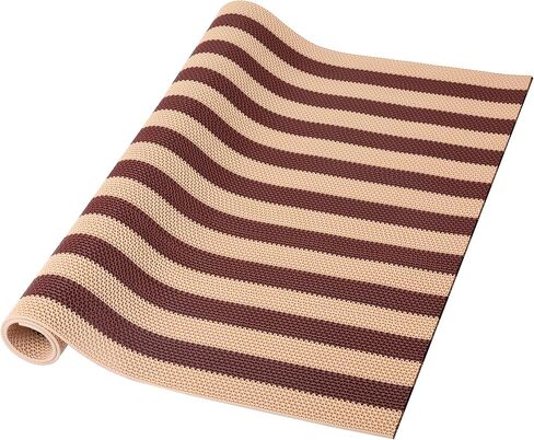 PVC Drainage Floor Mat Non Slip Floor Matting with Drain Holes (3FTX10FT) | Commercial,Heavy Duty, Wet Area Water Drain,Beige and Brown,for Bathroom Garage Swimming Pool Backyard Kitchen in Saudi Arabia