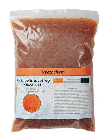 Orange Indicating Silica Gel Desiccants Standard Size 3-5 mm Rechargeable Desiccant Beads (Orange to Dark Green) - for 3D Printer, Electronic Devices, Camera, Documents. (2.2, Pounds) in Saudi Arabia