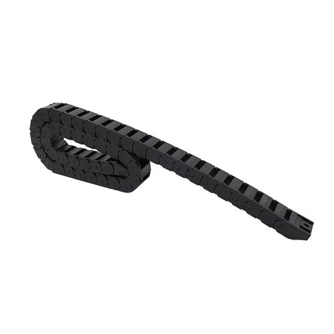 SIKUAI 1 قطعة 15X20mm النايلون البلاستيك متر سحب سلسلة سلك الناقل قابل للتعديل كابل أسود in Kuwait