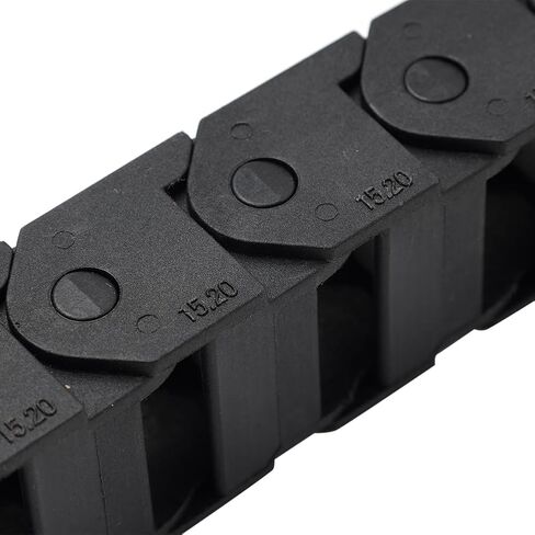 SIKUAI 1 قطعة 15X20mm النايلون البلاستيك متر سحب سلسلة سلك الناقل قابل للتعديل كابل أسود in Kuwait