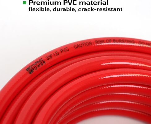 20-Pc 3/8" x 25ft PVC Air Hose Kit, Air Compressor Accessories with 300 PSI Work Pressure, Air Blow Gun, Tire Chucks and 1/4" NPT Plugs in Kuwait