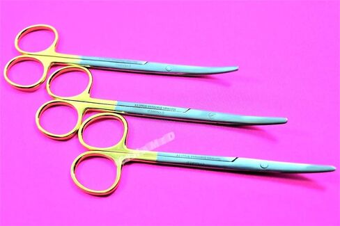 3 مقصات ألمانية فاخرة جديدة TC METZENBAUM مقاس 5.5 بوصة منحنية مع إدراجات كربيد التنغستن CYNAMED in Kuwait