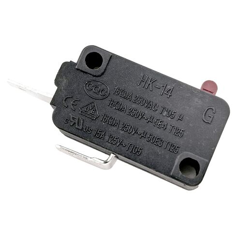 HK-14 مفتاح صغير مفتوح عادة (NO) (4 عبوات)، 16 أمبير 125/250 فولت تيار متردد 2 دبوس مفتاح قفل باب مقلاة الهواء متوافق مع وعاء Gourmia Ninja Insignia الفوري، تحديث النظام الإجمالي يعمل على إصلاح خطأ فتح الباب in Kuwait