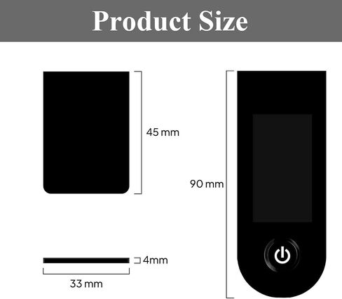 Electric Scooter Dashboard Cover,Scooter Display Screen Cover,Plastic Electric Scooter Display Panel Cover with 2 Stickers Compatible for Xiaomi M365 1S Pro Pro 2 Electric Scooter in Kuwait