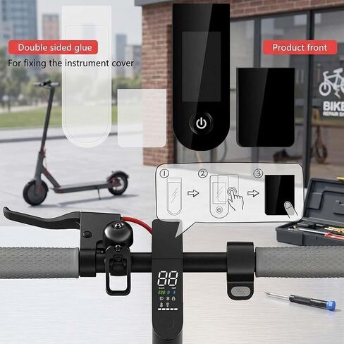 Electric Scooter Dashboard Cover,Scooter Display Screen Cover,Plastic Electric Scooter Display Panel Cover with 2 Stickers Compatible for Xiaomi M365 1S Pro Pro 2 Electric Scooter in Kuwait