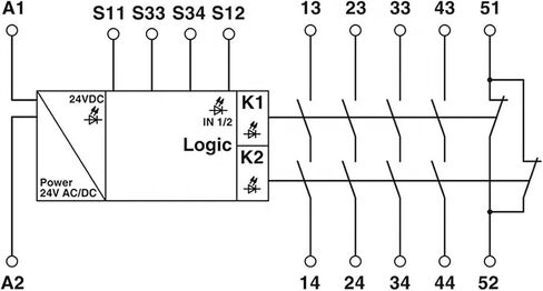 2963802 PSR-SCP- 24UC/ESA2/4X1/1X2/B التتابع in Kuwait