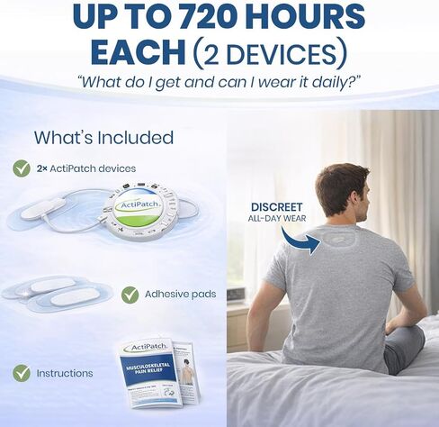 جهاز Mint Bucket Actipatch يمكن ارتداؤه ، وحزمة حزمة 2 حزمة-حلقة العلاج القصيرة النبضية للظهر ، والركبة ، والورك والمفاصل ، منتجات آلام الساق طويلة الأمد in Kuwait