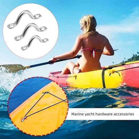 M4 316 الفولاذ المقاوم للصدأ Bimini Boat Top Eye PAD Eye، أشرطة العين 10 قطع، ربط للأسفل، حلقات سطح الكاياك، نقطة مرساة للأسفل، حلقة قدم لمعدات زورق الكاياك in Kuwait