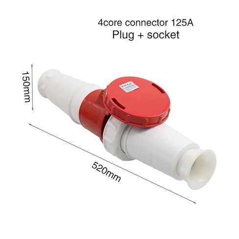 Waterproof and Explosion-Proof Industrial Aviation Plug and Socket 3-core 4-core 5-core Hole 125A Connector Docking in Saudi Arabia